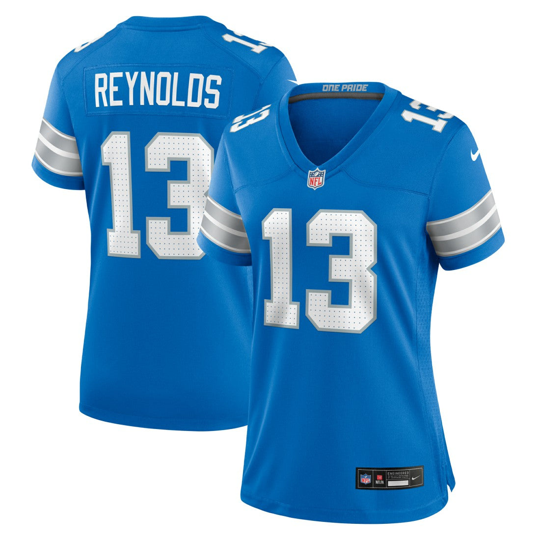 Nike Craig Reynolds Detroit Lions Women's Team Game Jersey Blue