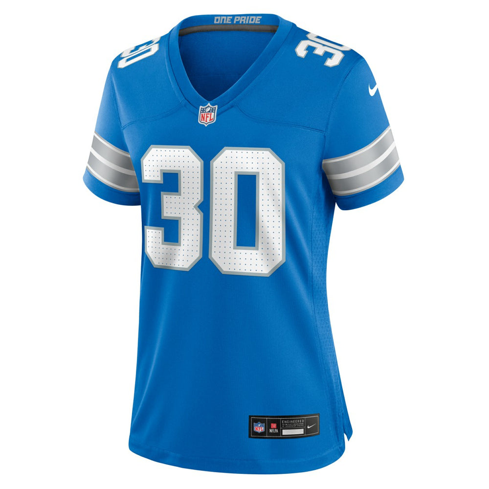 Nike Khalil Dorsey Detroit Lions Women's Team Game Jersey Blue
