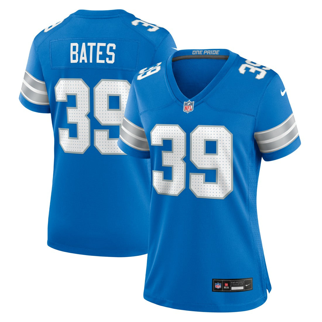 Nike Jake Bates Detroit Lions Women's Team Game Jersey Blue