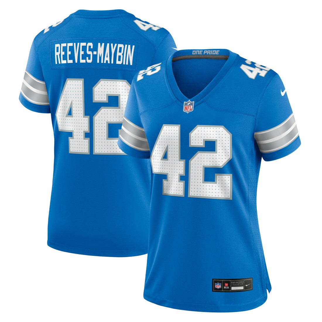 Nike Jalen Reeves-Maybin Detroit Lions Women's Team Game Jersey Blue