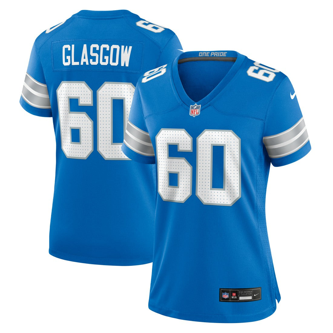 Nike Graham Glasgow Detroit Lions Women's Team Game Jersey Blue