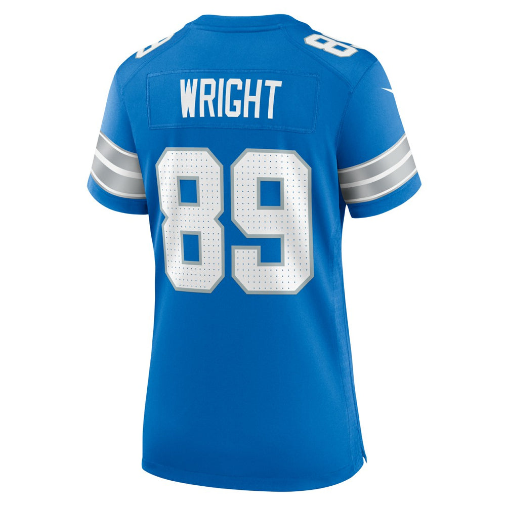 Nike Brock Wright Detroit Lions Women's Team Game Jersey Blue