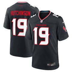 Nike Xavier Hutchinson Houston Texans Team Game Jersey Navy