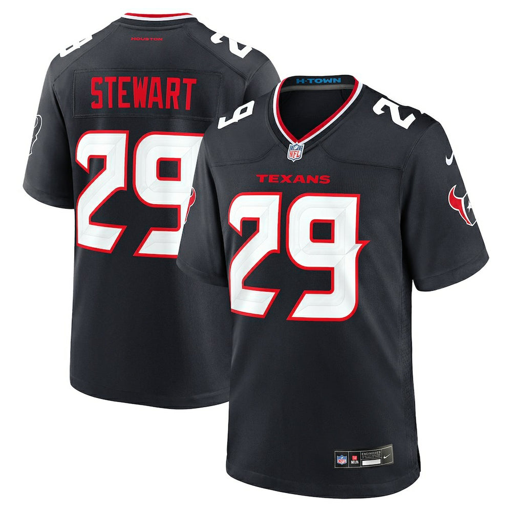 Nike M.J. Stewart Houston Texans Team Game Jersey Navy