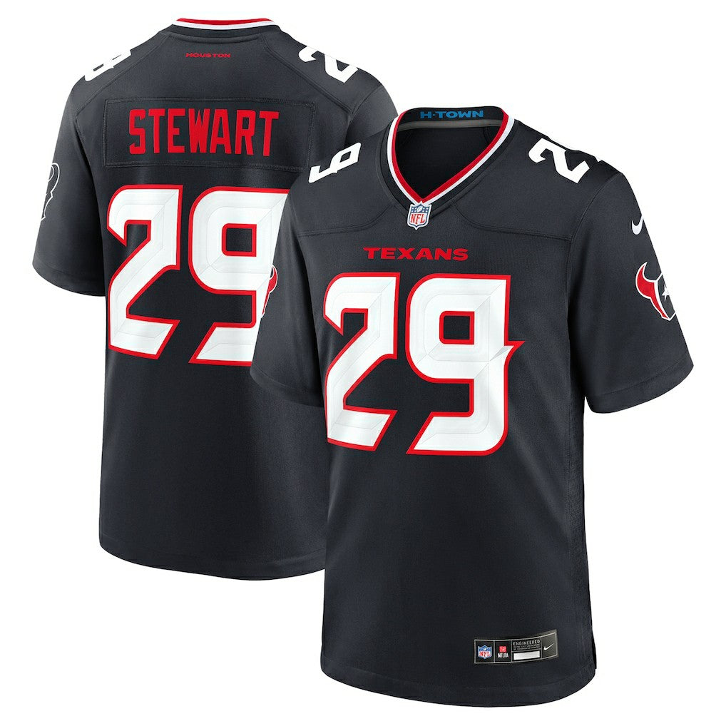 Nike M.J. Stewart Houston Texans Team Game Jersey Navy