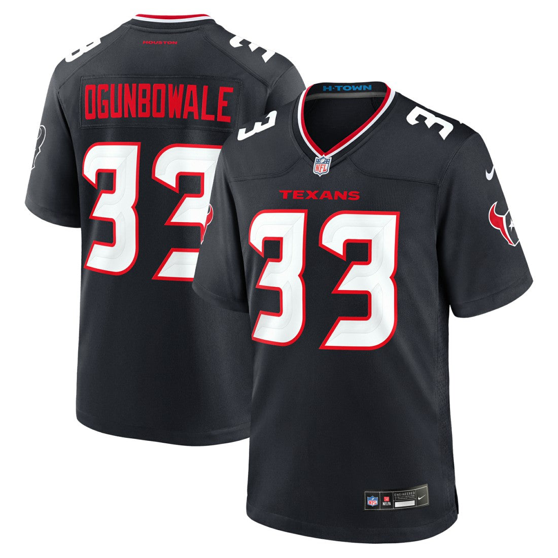 Nike Dare Ogunbowale Houston Texans Team Game Jersey Navy