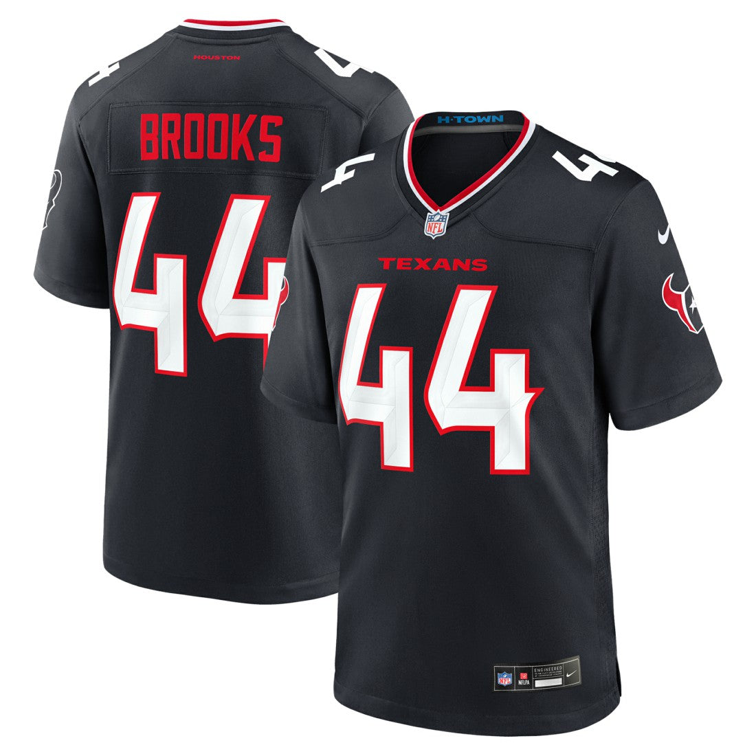 Nike British Brooks Houston Texans Team Game Jersey Navy