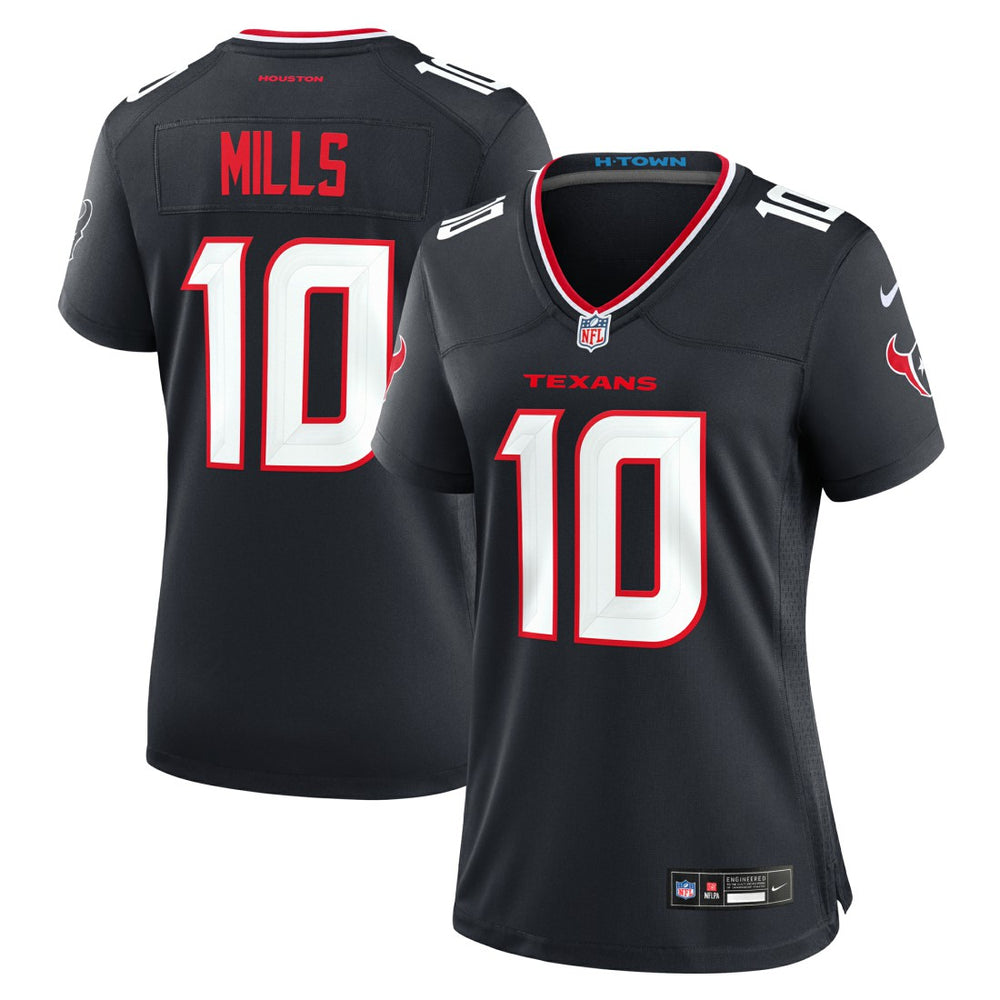 Nike Davis Mills Houston Texans Women's Team Game Jersey Navy