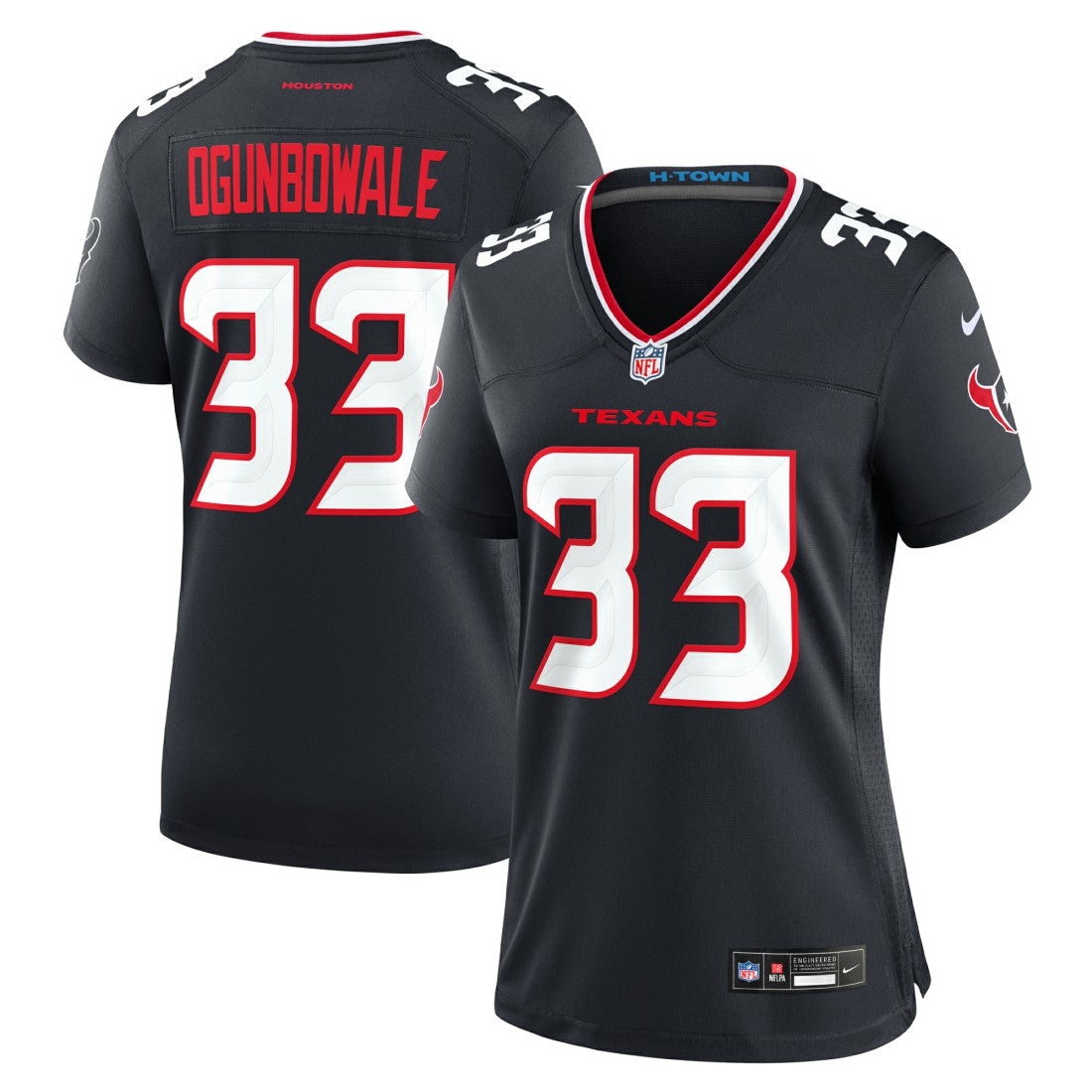 Nike Dare Ogunbowale Houston Texans Women's Team Game Jersey Navy