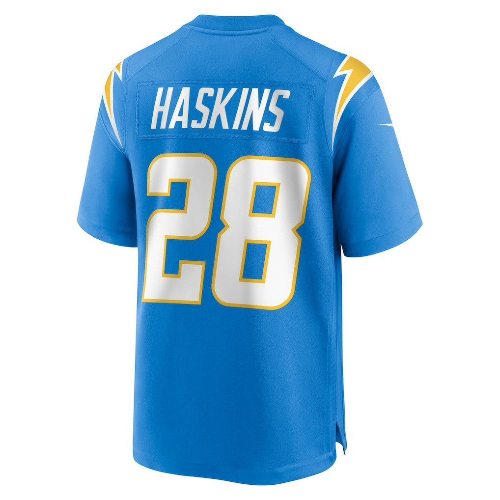 Nike Hassan Haskins Los Angeles Chargers Team Game Jersey Powder Blue