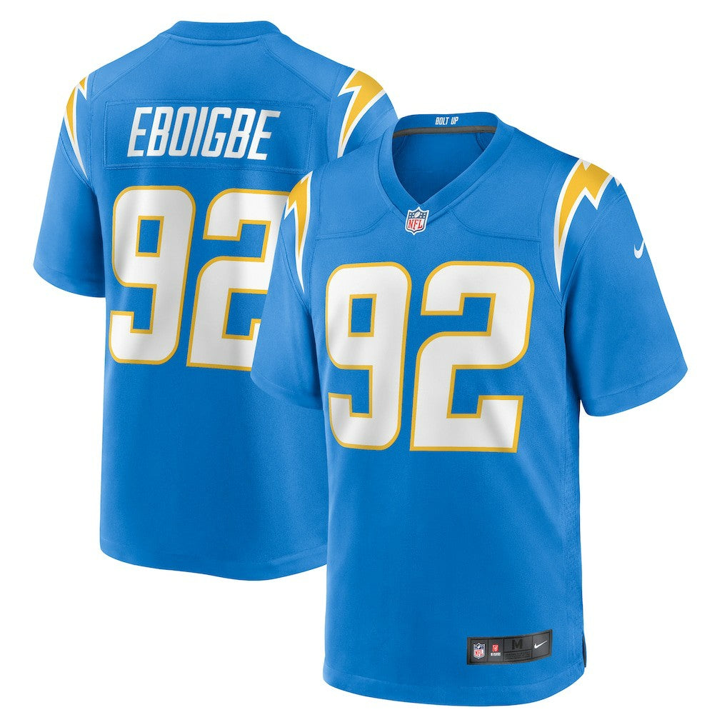 Nike Justin Eboigbe Los Angeles Chargers Team Game Jersey Powder Blue