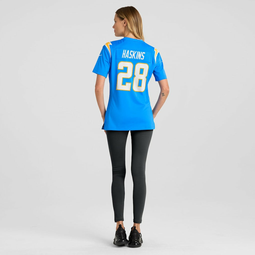 Nike Hassan Haskins Los Angeles Chargers Women's Game Jersey Powder Blue