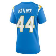 Nike Scott Matlock Los Angeles Chargers Women's Game Jersey Powder Blue