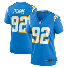 Nike Justin Eboigbe Los Angeles Chargers Women's Game Jersey Powder Blue