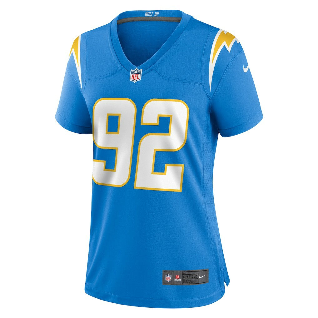 Nike Justin Eboigbe Los Angeles Chargers Women's Game Jersey Powder Blue