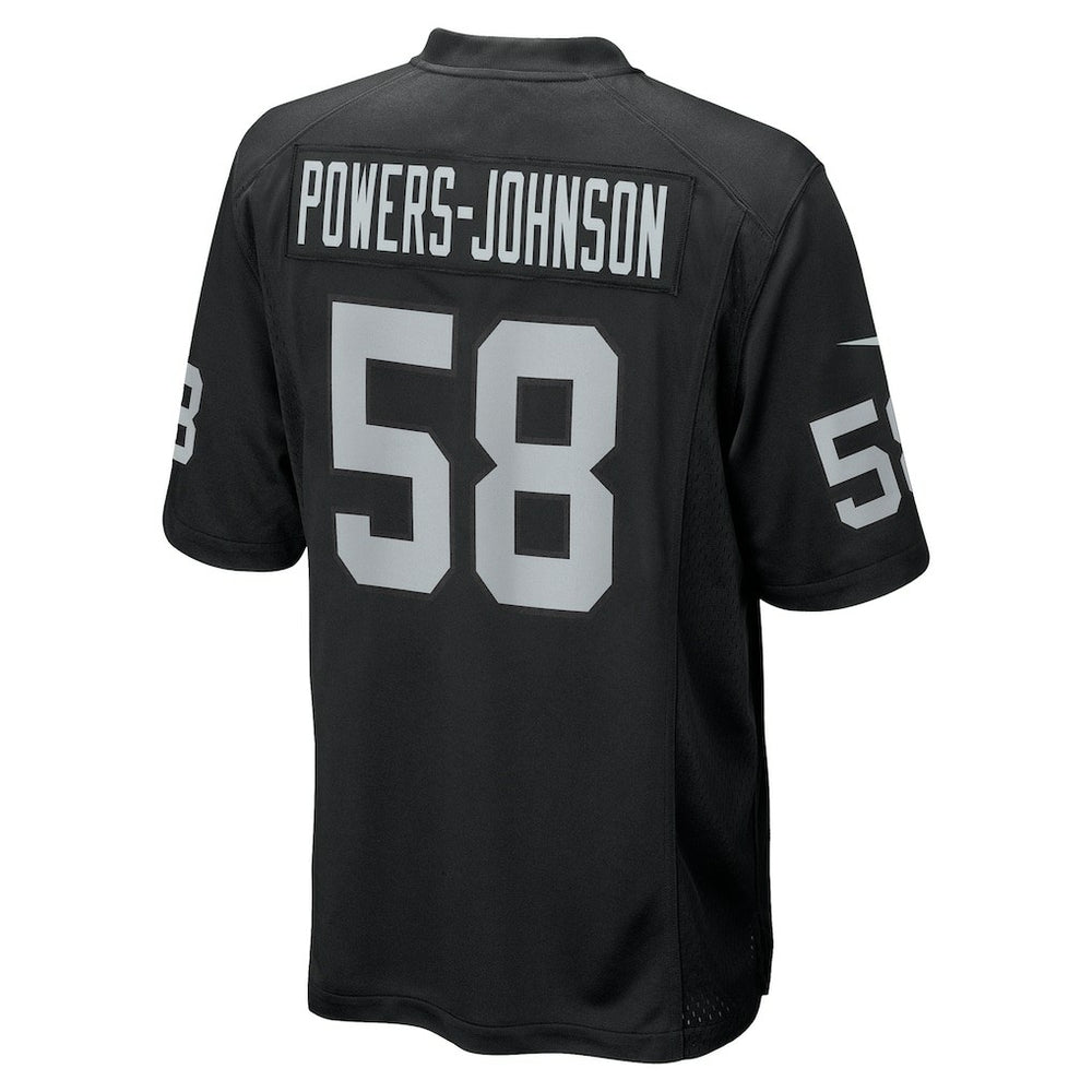 Nike Jackson Powers-Johnson Las Vegas Raiders Team Game Jersey Black