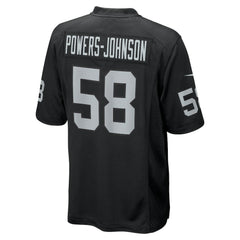 Nike Jackson Powers-Johnson Las Vegas Raiders Team Game Jersey Black