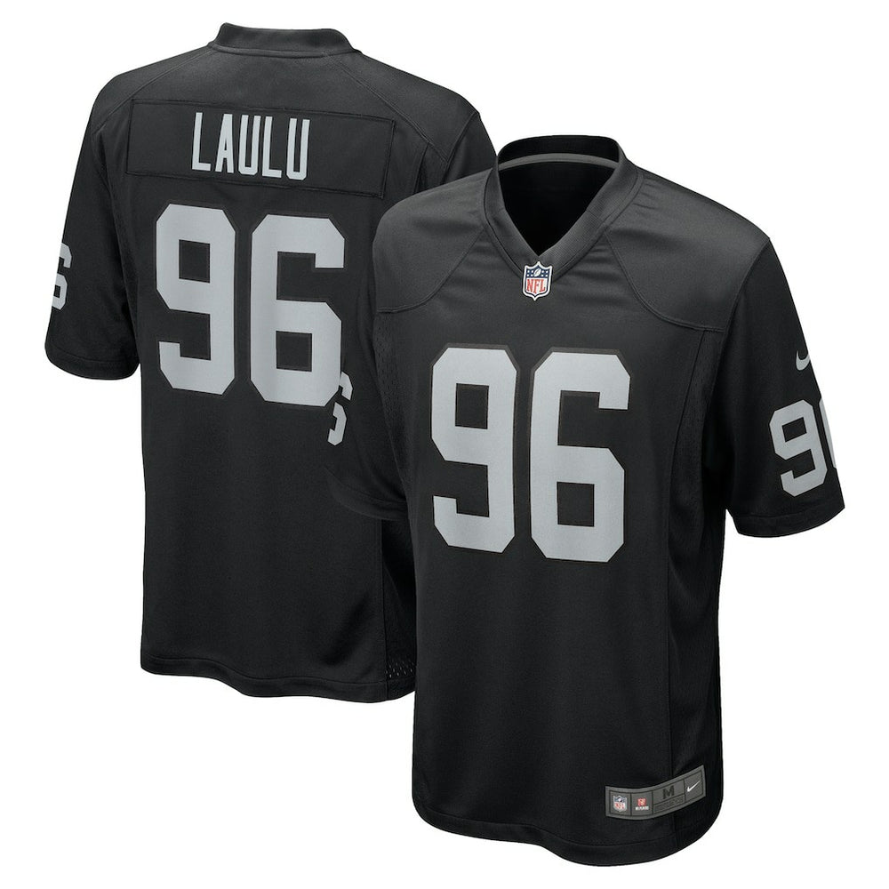 Nike Jonah Laulu Las Vegas Raiders Team Game Jersey Black
