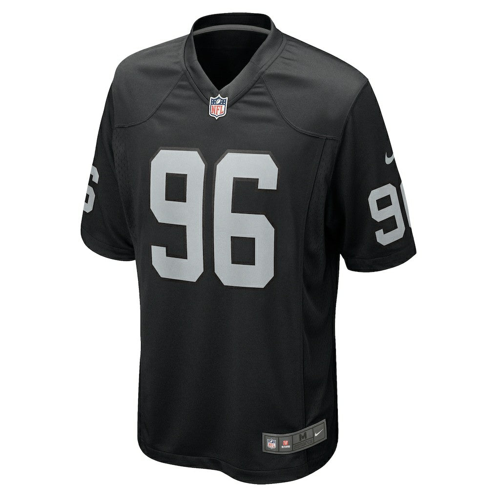Nike Jonah Laulu Las Vegas Raiders Team Game Jersey Black