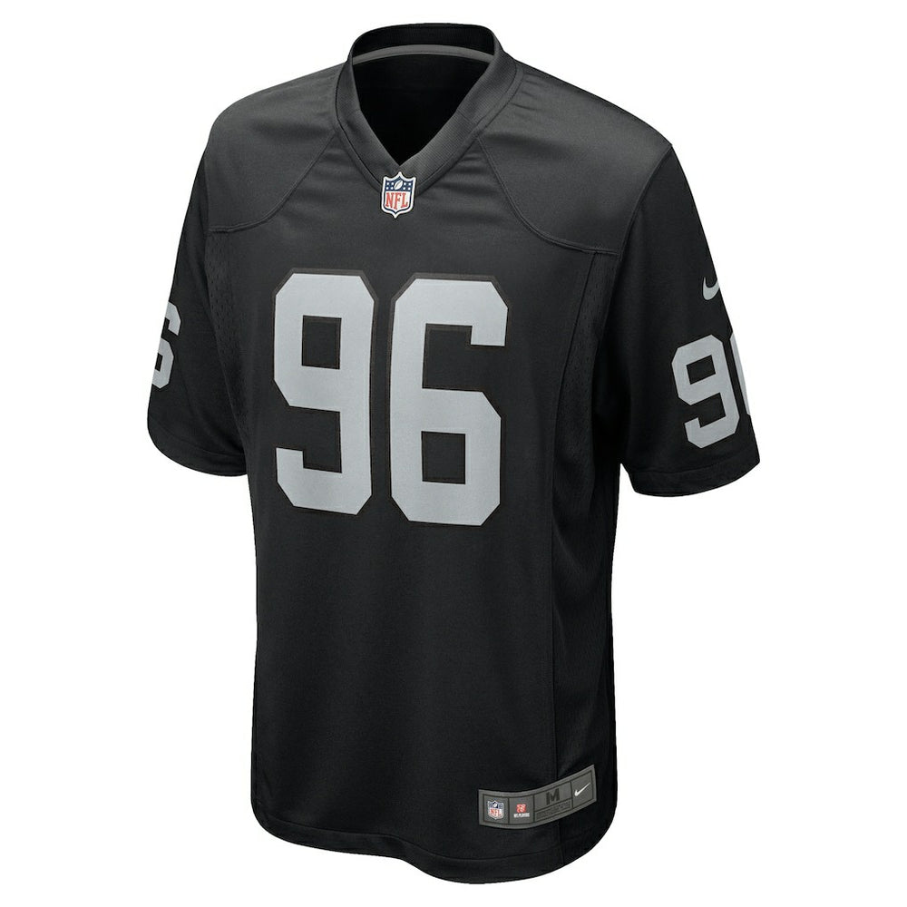 Nike Jonah Laulu Las Vegas Raiders Team Game Jersey Black