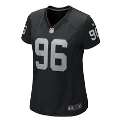 Nike Jonah Laulu Las Vegas Raiders Women's Game Jersey Black