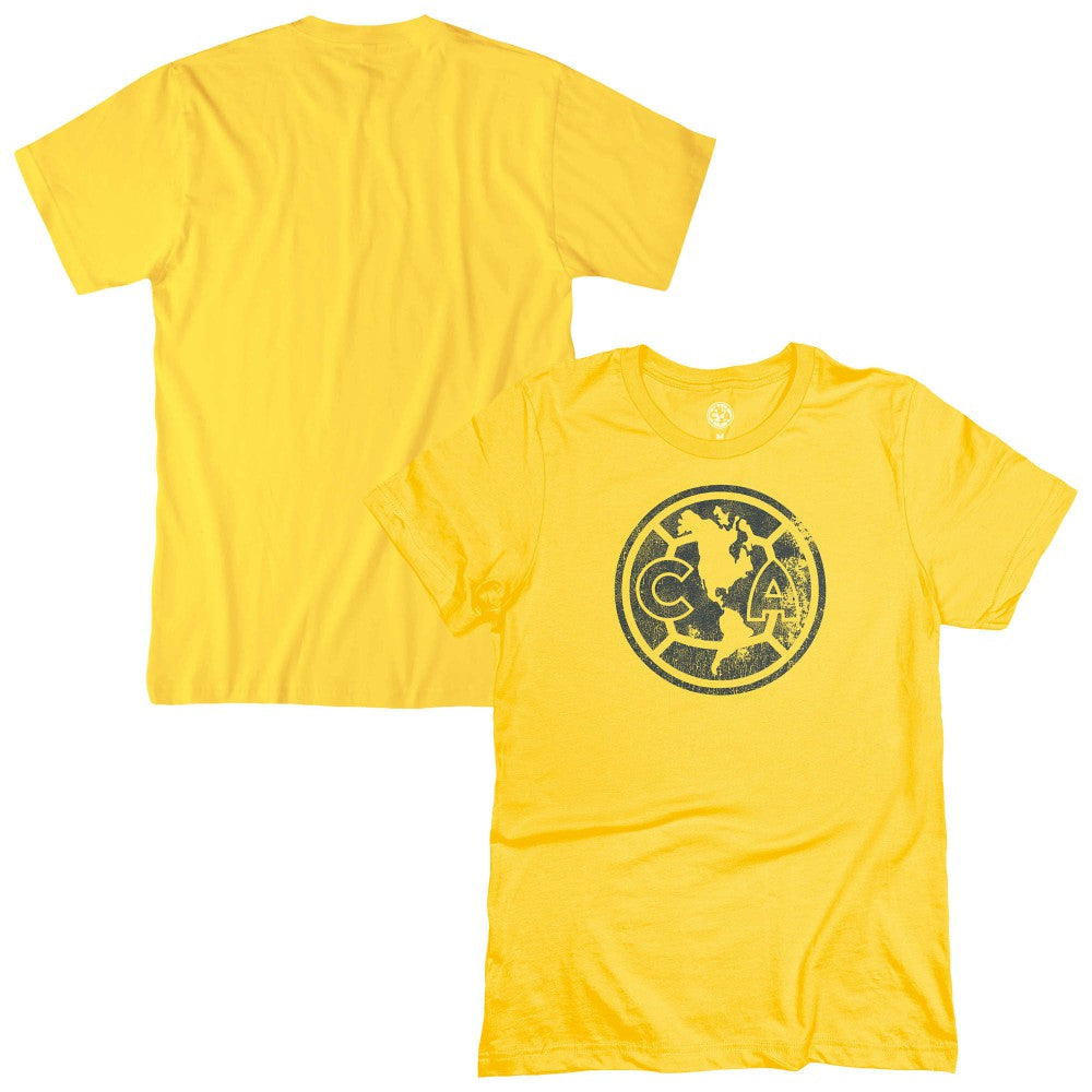 Club America 1863FC Mono Badge T-Shirt Yellow