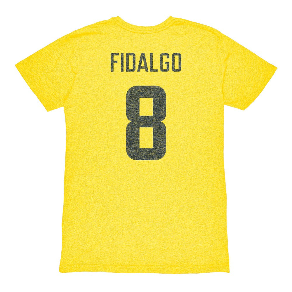 Álvaro Fidalgo Club America 1863FC Retro Player Name & Number Tri-Blend T-Shirt Yellow