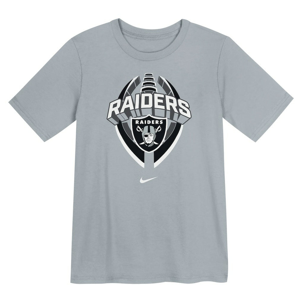 Nike Las Vegas Raiders Preschool Icon Legend Dri-FIT T-Shirt Gray