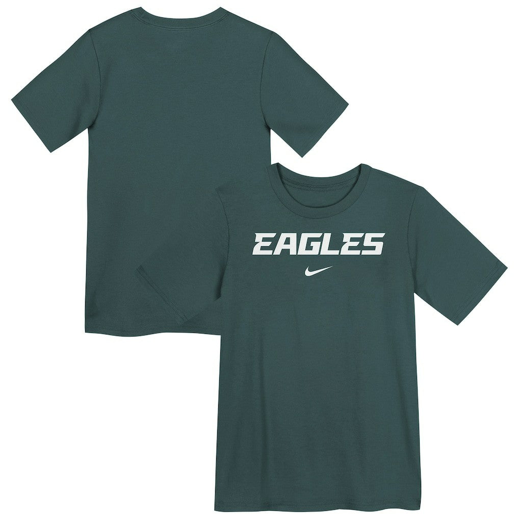 Nike Philadelphia Eagles Preschool Wordmark T-Shirt Midnight Green