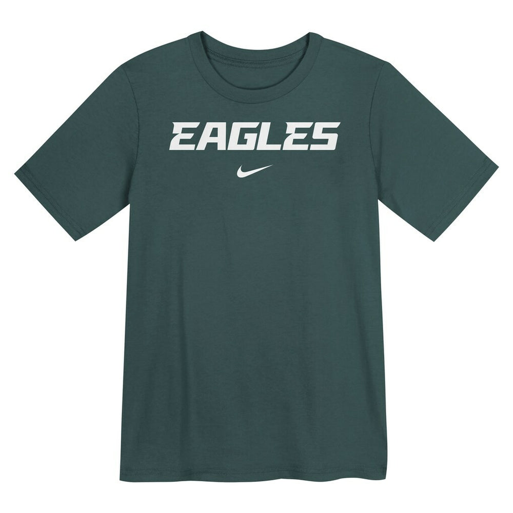 Nike Philadelphia Eagles Preschool Wordmark T-Shirt Midnight Green