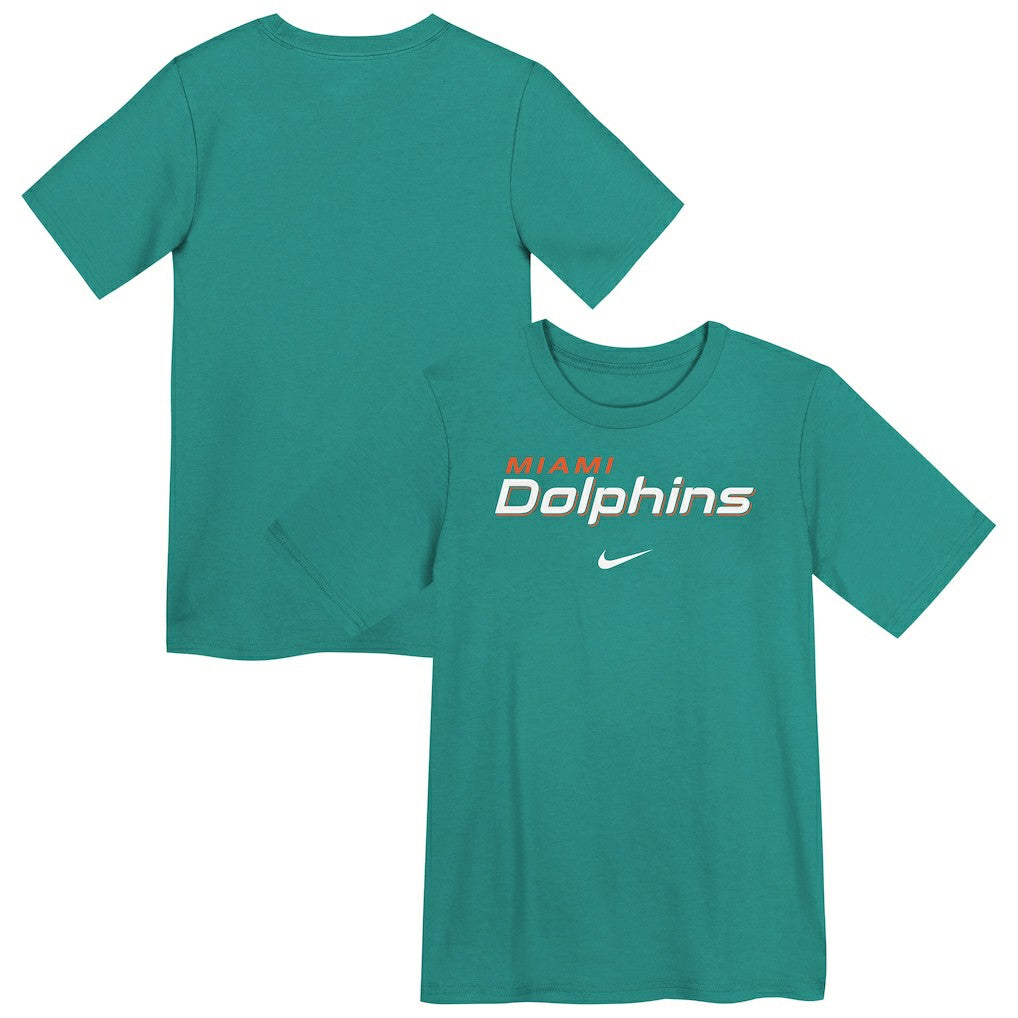 Nike Miami Dolphins Preschool Wordmark T-Shirt Aqua