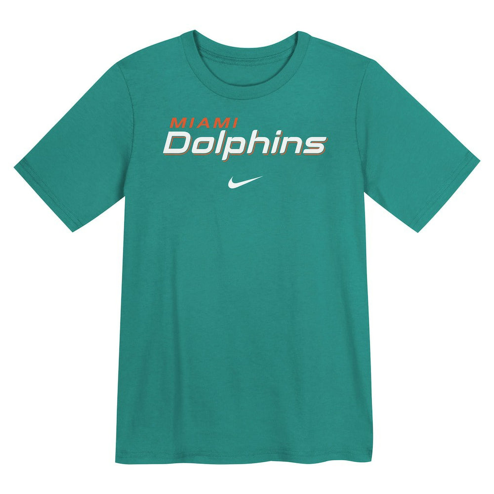 Nike Miami Dolphins Preschool Wordmark T-Shirt Aqua