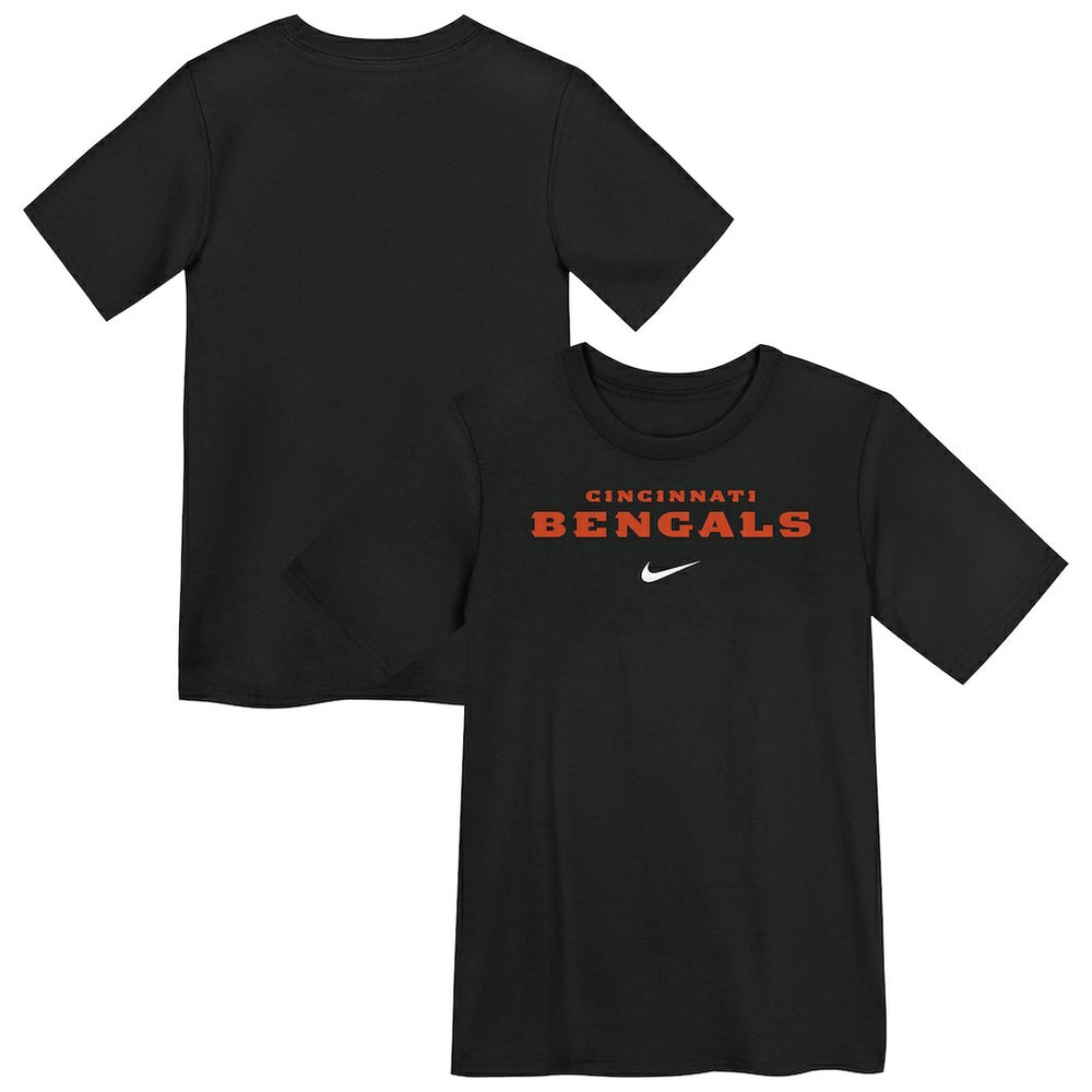 Nike Cincinnati Bengals Preschool Wordmark T-Shirt Black