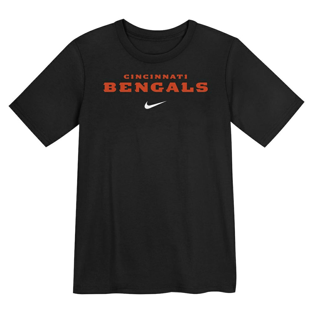 Nike Cincinnati Bengals Preschool Wordmark T-Shirt Black