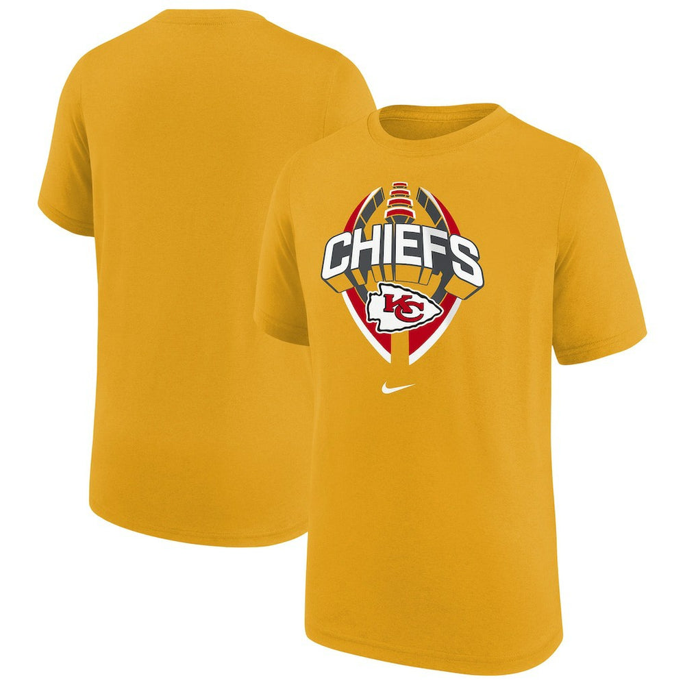 Nike Kansas City Chiefs Youth Icon Legend T-Shirt Gold