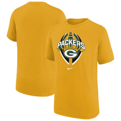 Nike Green Bay Packers Youth Icon Legend T-Shirt Gold