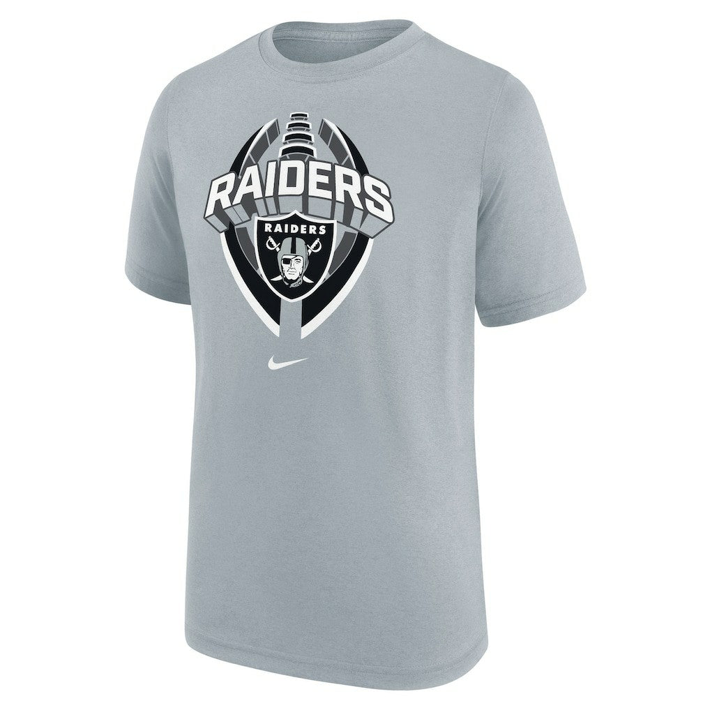 Nike Las Vegas Raiders Youth Icon Legend T-Shirt Gray