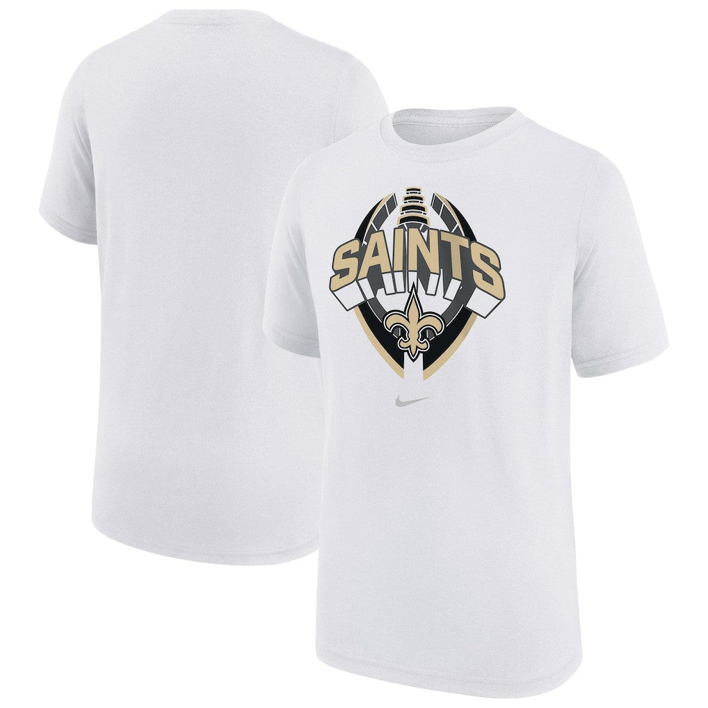 Nike New Orleans Saints Youth Icon Legend T-Shirt White