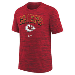 Nike Kansas City Chiefs Youth Sideline Velocity Performance T-Shirt Red