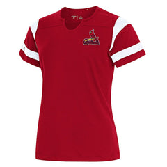 St. Louis Cardinals Antigua Women's Encounter Notch Neck Top - Red - MLB Lifestyle