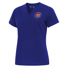 Chicago Cubs Antigua Women's Notch Neck T-Shirt - Royal - MLB Online