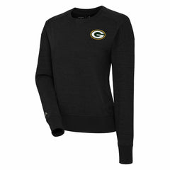 Green Bay Packers Antigua Women's Forward Fleece Pullover Sweatshirt Black