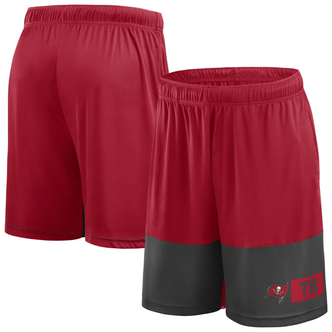 Fanatics Tampa Bay Buccaneers Big & Tall Best of the Best Performance Shorts Red/Pewter