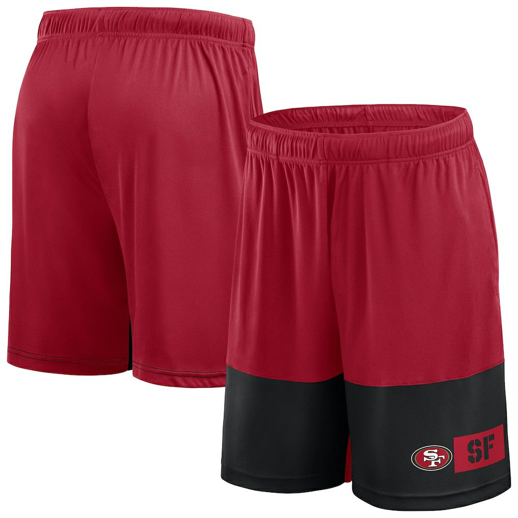 Fanatics San Francisco 49ers Big & Tall Best of the Best Performance Shorts Scarlet/Black
