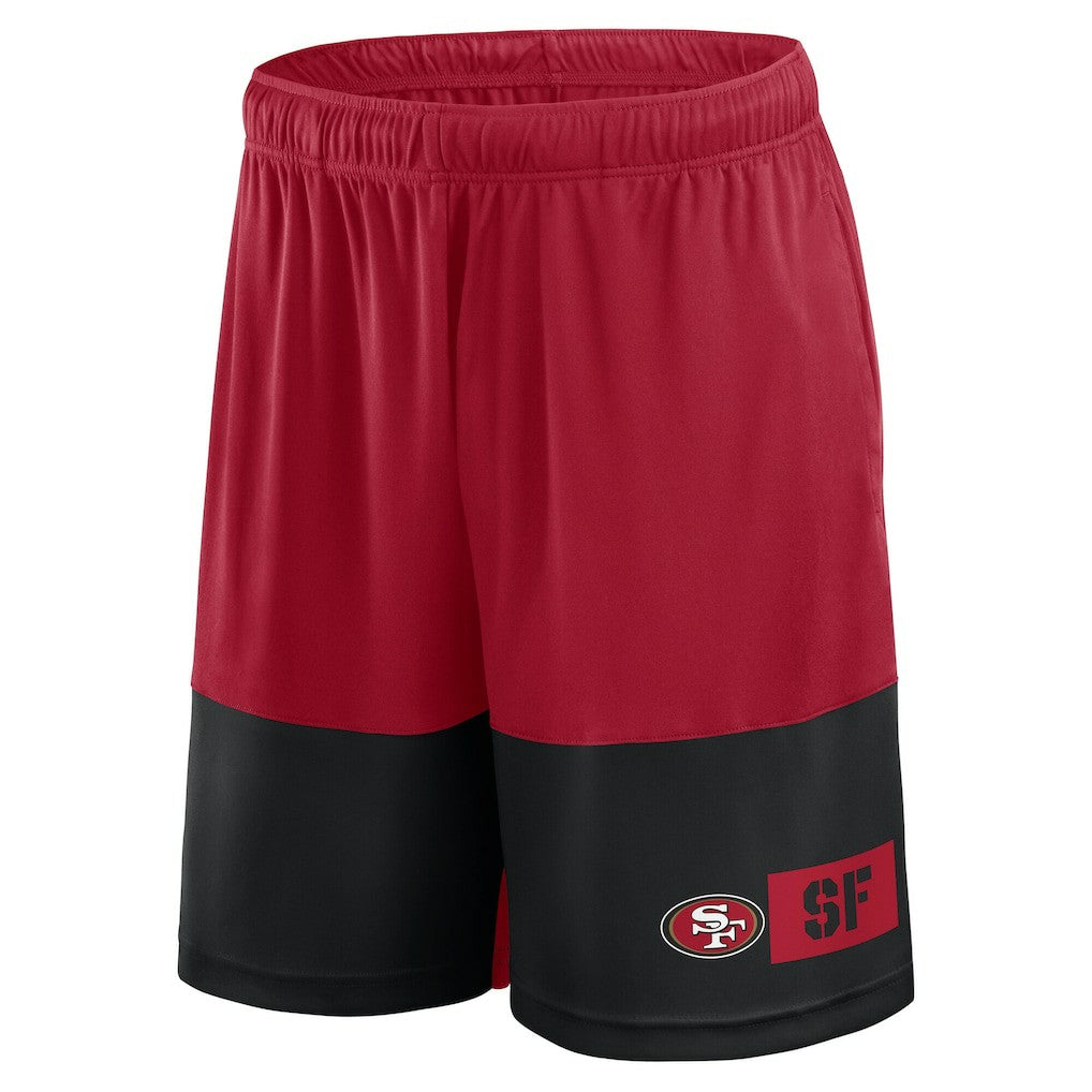 Fanatics San Francisco 49ers Big & Tall Best of the Best Performance Shorts Scarlet/Black