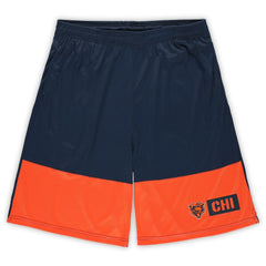 Fanatics Chicago Bears Big & Tall Best of the Best Performance Shorts Navy/Orange
