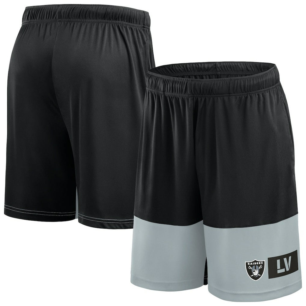 Fanatics Las Vegas Raiders Big & Tall Best of the Best Performance Shorts Black/Silver