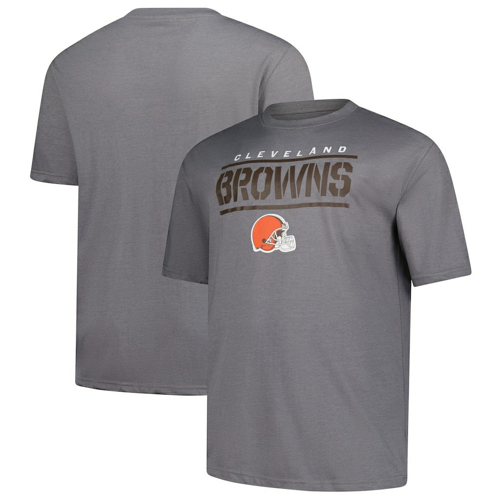 Fanatics Cleveland Browns Big & Tall Top Notch T-Shirt Heather Gray