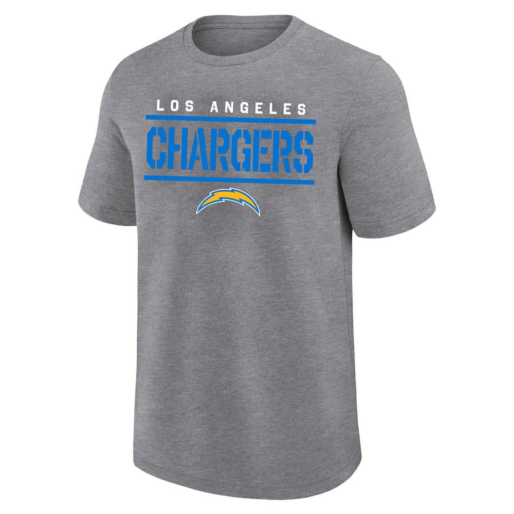 Fanatics Los Angeles Chargers Big & Tall Top Notch T-Shirt Heather Gray