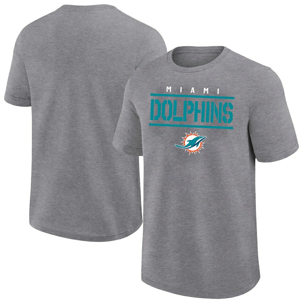 Fanatics Miami Dolphins Big & Tall Top Notch T-Shirt Heather Gray